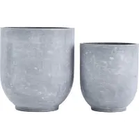 House Doctor Gard bloempot set beton look