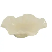 Olsson & Jensen Loa schaal met voet 22 cm Vanille