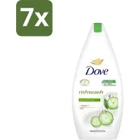 Dove - Douchegel - Refreshing - Komkommer & Groene thee - Verfrissend - 400 ml - Bulkverpakking - 7 stuks