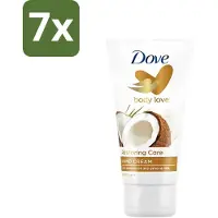 Dove - Handcrème - Body Love Restoring Care - Kokos & Almond - Hydraterend - Droge huid - 75 g - Bulkverpakking - 7 stuks