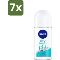 Nivea - Deodorant - Roller - Dry Fresh - 48 Uur Lang Werkend - 50 ml - Bulkverpakking - 7 stuks