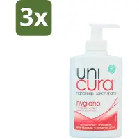 Unicura - Handzeep Pompje - Hygiëne - 250 ml - Bulkverpakking - 3 stuks