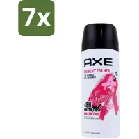 Axe - Deodorant Bodyspray - 48hrs Non Stop Fresh - Anarchy For Her - Rose & Bergamot - 150 ml - Bulkverpakking - 7 stuks