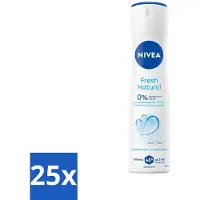 Nivea 25 x - Deodorant Spray - Fresh Natural - 48 Uur Lang Werkend - 150 ml - Deodorant Spray - Anti-transpirant - 48 Uur Bescherming - Frisheid - Natuurlijke Geur