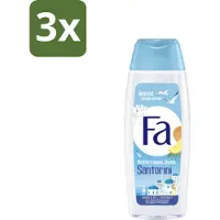 Fa - Douchegel - Mediterranean Jewels Santorini - Verfrissend & Hydraterend - Verzachtend - 250 ml - Bulkverpakking - 3 stuks