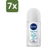Nivea - Roll-On - Alu Free - Fresh Natural - 0% Aluminum - 50 ml - Bulkverpakking - 7 stuks