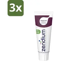 Zendium 3 x Tandpasta Sensitive 75 ml - Gevoelige Tanden - Tandpasta - Natuurlijke Enzymen - Mondgezondheid - Fluoride