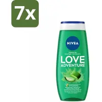 Nivea Douchegel Love Nature 250 ml - Bulkverpakking - 7 stuks