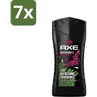 Axe - 3-in-1 Douchegel - Wild Bergamot & Pink Pepper - 100% Plantaardig - 250 ml - Bulkverpakking - 7 stuks