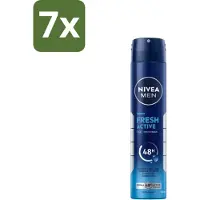 Nivea - Deo Spray XL - Fresh Active - 48 Uur Lang Werkend - 200 ml - Bulkverpakking - 7 stuks