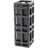Villa Collection Lyng vaas 11x11x30 cm Black