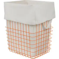 Mette Ditmer Store-it opbergmand met katoenen zak large Oranje