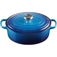 Le Creuset Signature ovale braadpan 27 cm azure