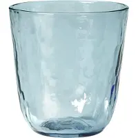 Broste Copenhagen Hammered drinkglas 33,5 cl Blauw