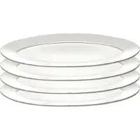 Serax Silhouette ovaal bord M 15x24,5 cm 4-pack White
