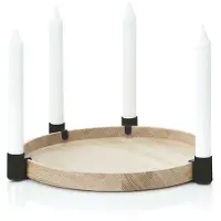 Applicata Luna maxi kaarsenhouder Eiken-zwart