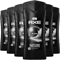 Axe 6x 3in1 Douchegel Black 400 Ml