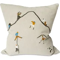 Fine Little Day Mountain climbers kussenhoes 48x48 cm Natuur
