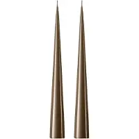 Ester & Erik kegelkaars 37 cm 2-pack gelakt Caviar 77