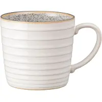 Denby Studio Grey geribbelde mok 40 cl Quartz