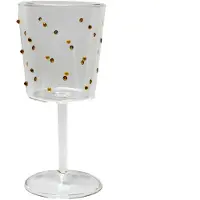 Olsson & Jensen Venezia wijnglas Barnsteen stippen