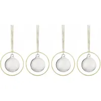 Blomus KITAI kerstballen 8,5 cm 4-pack Clear
