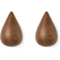 Normann Copenhagen Haakje Dropit Walnut 9,3 cm