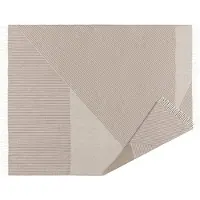 NJRD Stripes wollen plaid 130x185 cm Beige