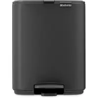 Brabantia Bo Pedaalemmer - 7 liter - Badkamer - Mineral Infinite Grey