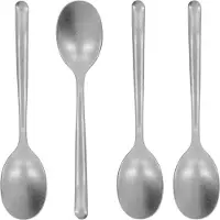 Nicolas Vahé theelepel 4-pack Antiek zilverkleurige afwerking