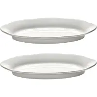 Serax Silhouette oval diep bord S 10x18,5 cm 2-pack White