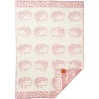 Klippan Yllefabrik Hedgehog kinderdeken 65x90 cm Roze