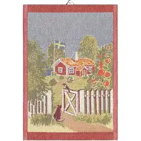 Ekelund Linneväveri Mitt Sverige keukenhanddoek 35x50 cm Multi