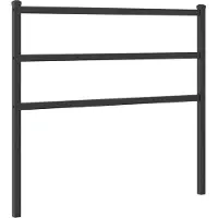 vidaXL Vervangend hoofdbord 107 cm metaal zwart