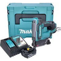 Makita Tacker + spijkerpistool, DPT 353 RM1J 18 V Li-Ion accu pennenlikker in Makpac + 1 x 4,0 Ah accu + lader
