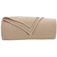 vidaXL plaid Camel 200 x 150 cm 0.45 kg Fleece
