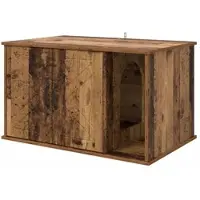 vidaXL Kattenhuis Oudhout 85 x 55 x 50,5 cm Bewerkt hout