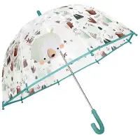 SASSI JUNIOR - Transparante kinderparaplu ' met schattige ontwerpen en stevige constructie - Munt 68 x 68 cm
