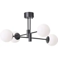 Scandi Living Solar plafondlamp zwart 73 cm Matwit