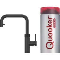 Quooker Flex Square met COMBI boiler 3-in-1 kokend water kraan zwart