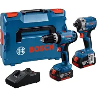 Bosch | Combopack | GSB 18V-25 + GDX 18V-285 | 2 x 4.0Ah + lader | In L-Boxx 136 - 0615A5008D