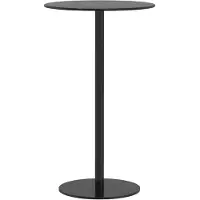 vidaXL Tuintafel rond Ø60x105 cm staal zwart