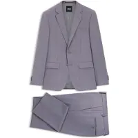 BOSS Tweedelig slim-fit pak van een materiaal met microdessin