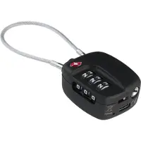 Boompods , Verbonden Hangslot met Geïntegreerde Tracker Model Lock Compatibel met Zoek Mijn, Zwart