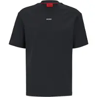 HUGO Shirt 'Dapolino' zwart / wit