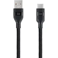 BlueBuilt Usb A naar Usb C Kabel 1,5m Nylon Zwart