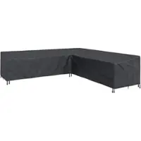 vidaXL Meubelbescherming Zwart 325 x 325 x 80 cm 420D Oxford stof
