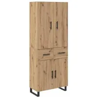 vidaXL Highboard 2 st Artisan Eiken 69,5 x 34 x 180 cm