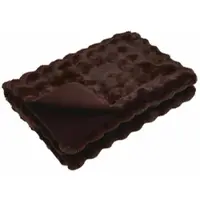 vidaXL Antislip deken van imitatie konijnenbont Olite Kameel Polyester