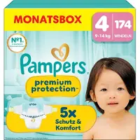 Couches Pampers Premium Protection - Taille 4 (9-14kg) - 23 couches Offrez à vot